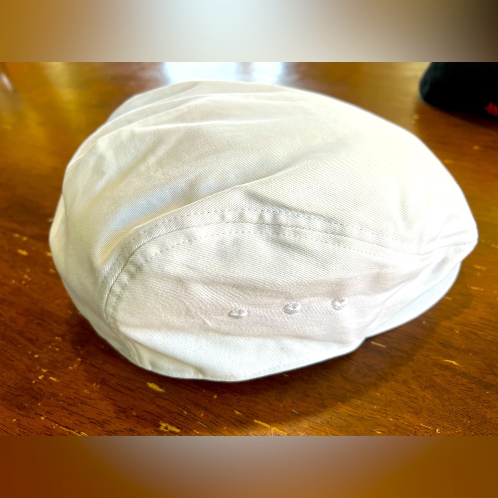 White Flat Cap - Picture 2 of 8